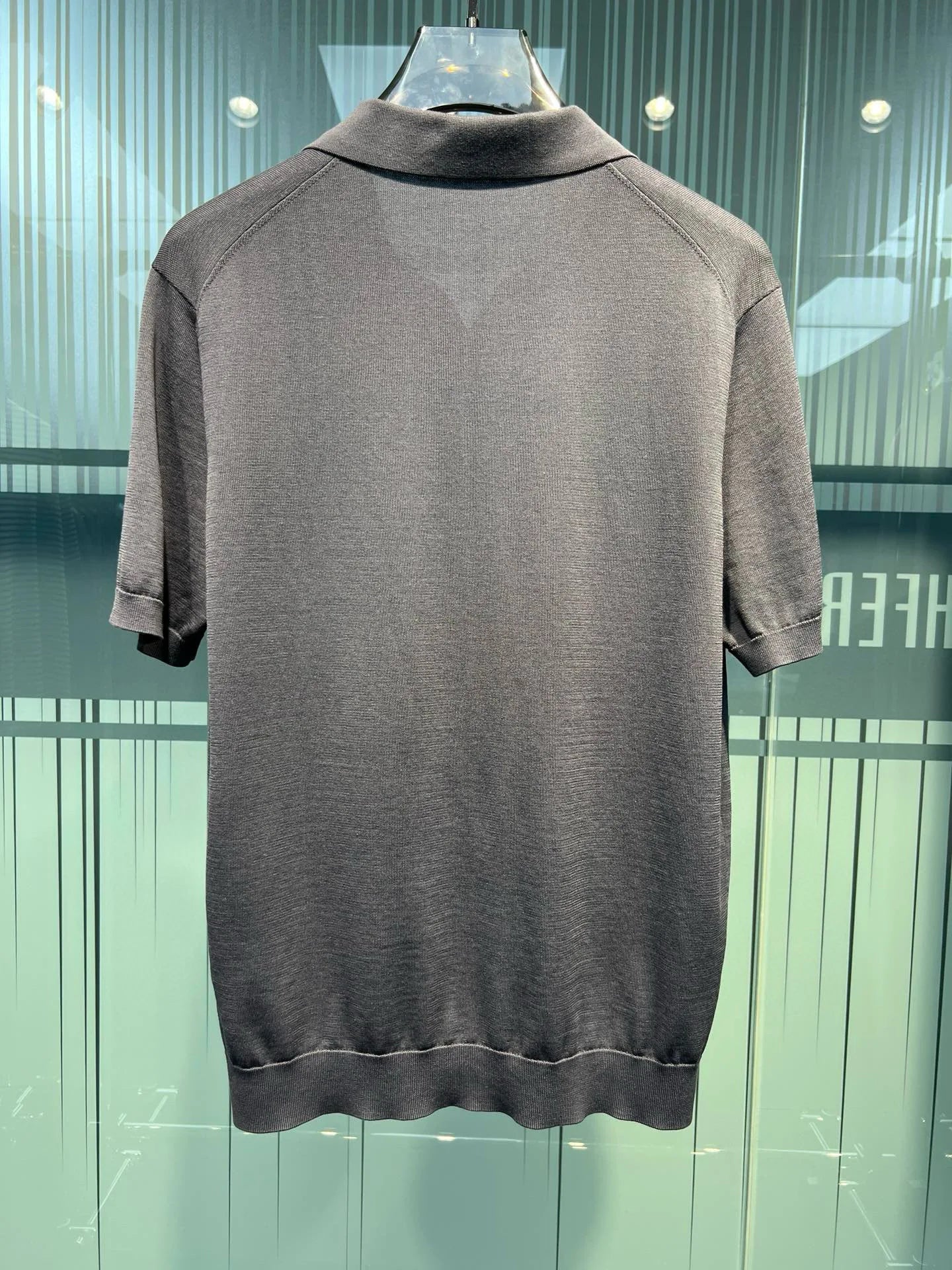 Old Money Style Summer New Mulberry Silk Blended Fabric Sweat Absorbing and Breathable Business Casual Short Sleeve Polo Shirt