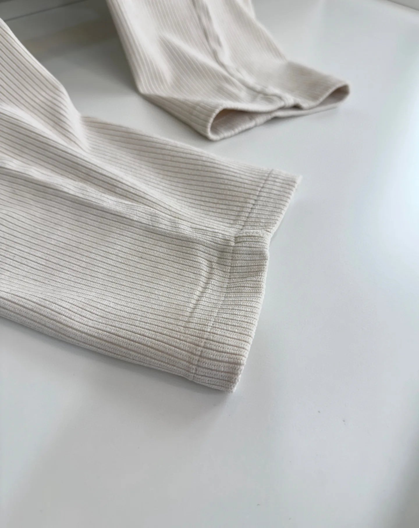 Italy BC spring new corduroy striped solid color versatile fashion old money wind straight casual pants