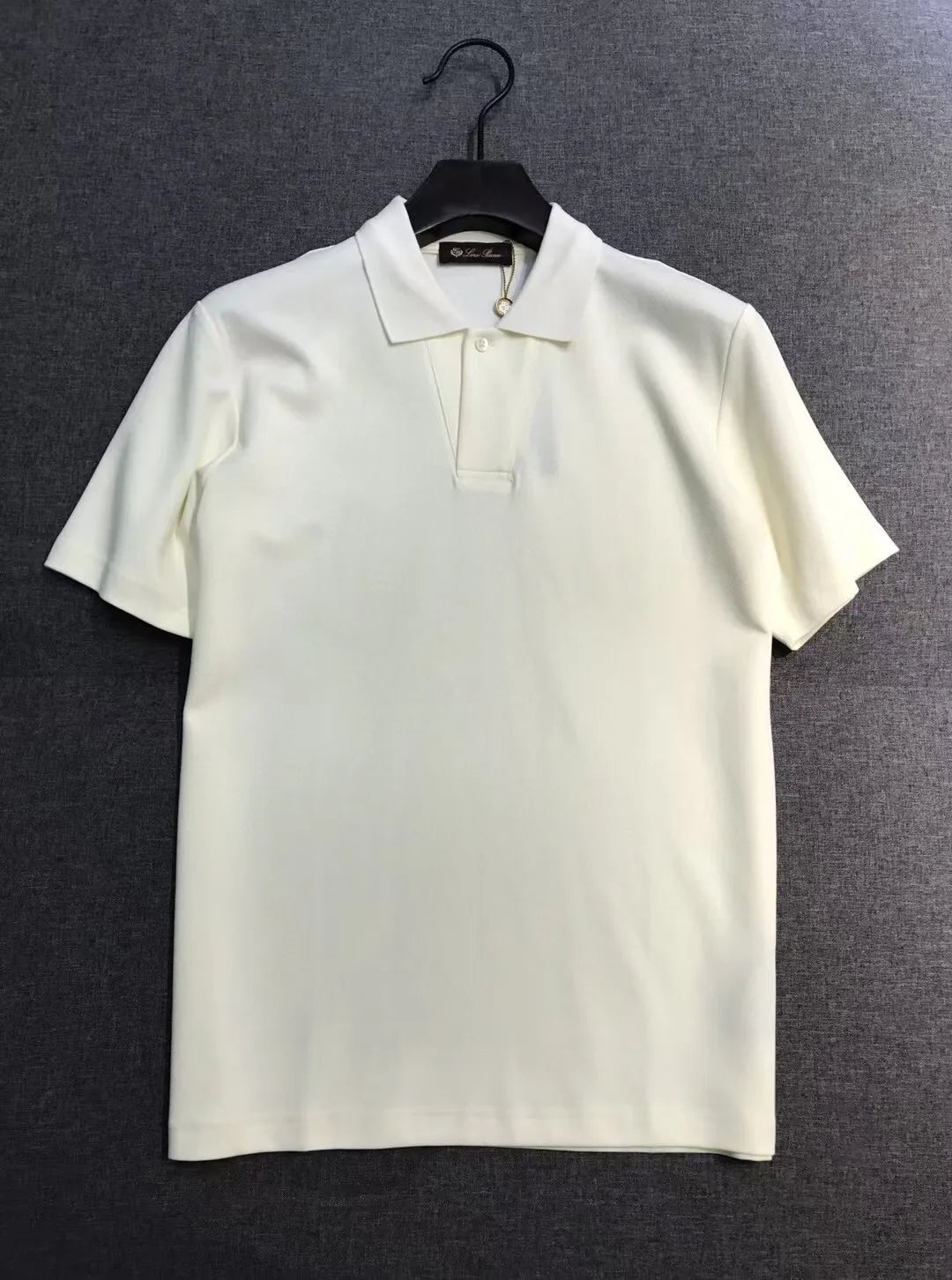 Italian European and American old money style 25 summer minimalist lapel short-sleeved business casual polo shirt
