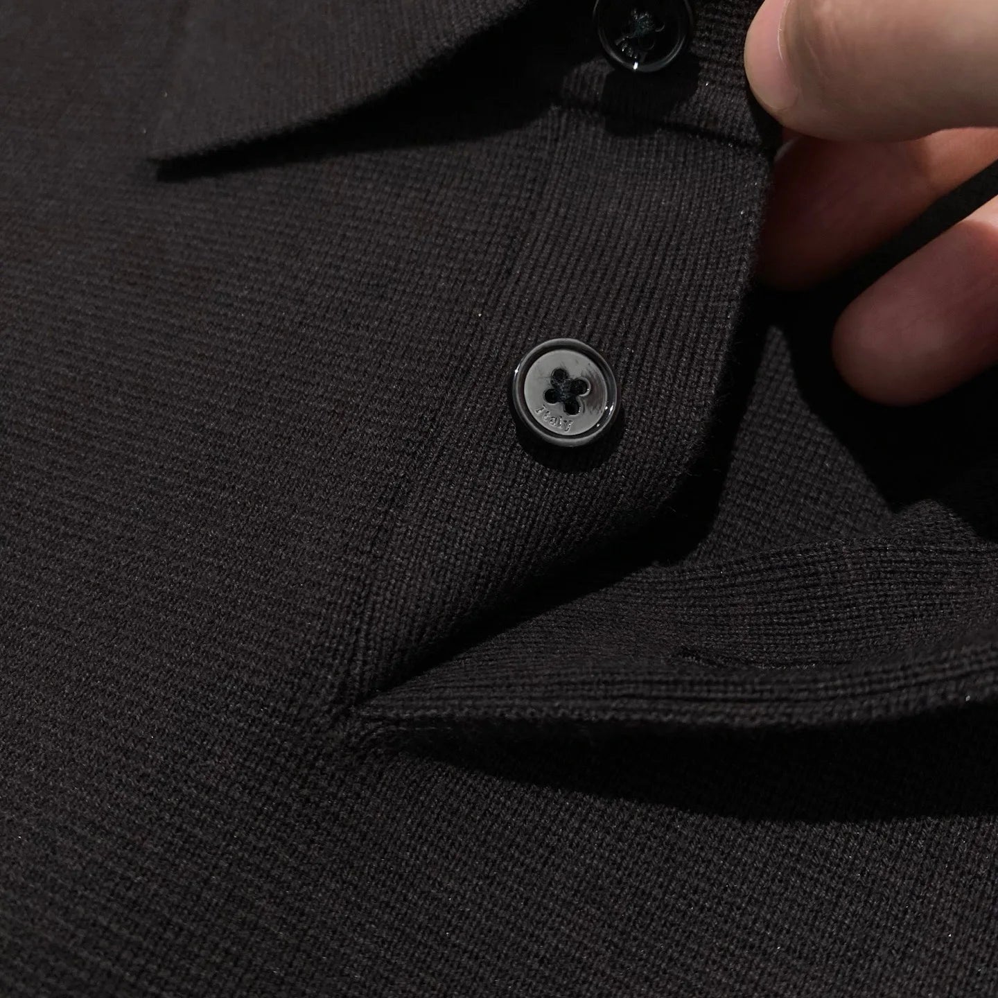 Toning premium sense, super soft cotton yarn spring and summer business casual knitted polo shirt short-sleeved polo shirt