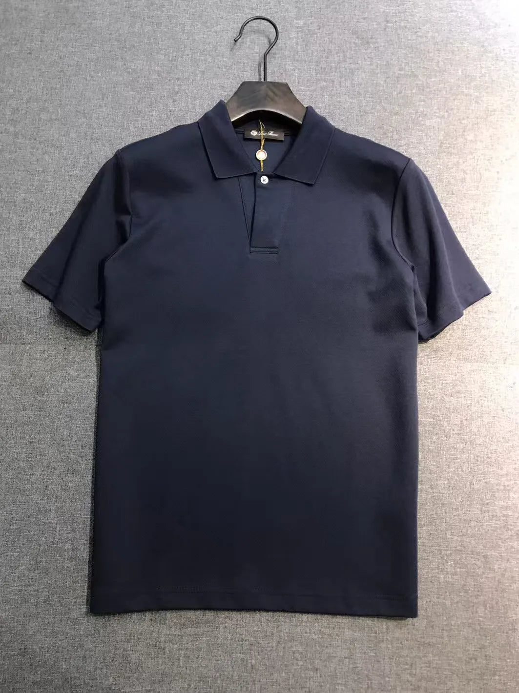 Italian European and American old money style 25 summer minimalist lapel short-sleeved business casual polo shirt