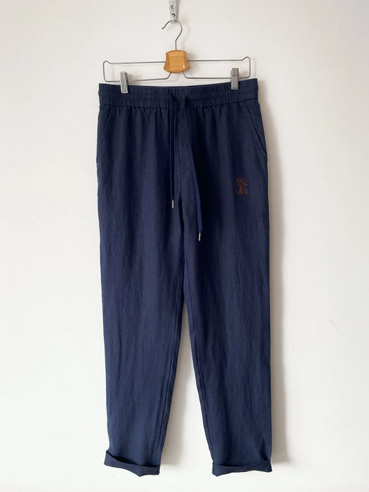 BC spring and summer new washed blue micro elastic breathable fashionable casual old money style small straight leg jeans