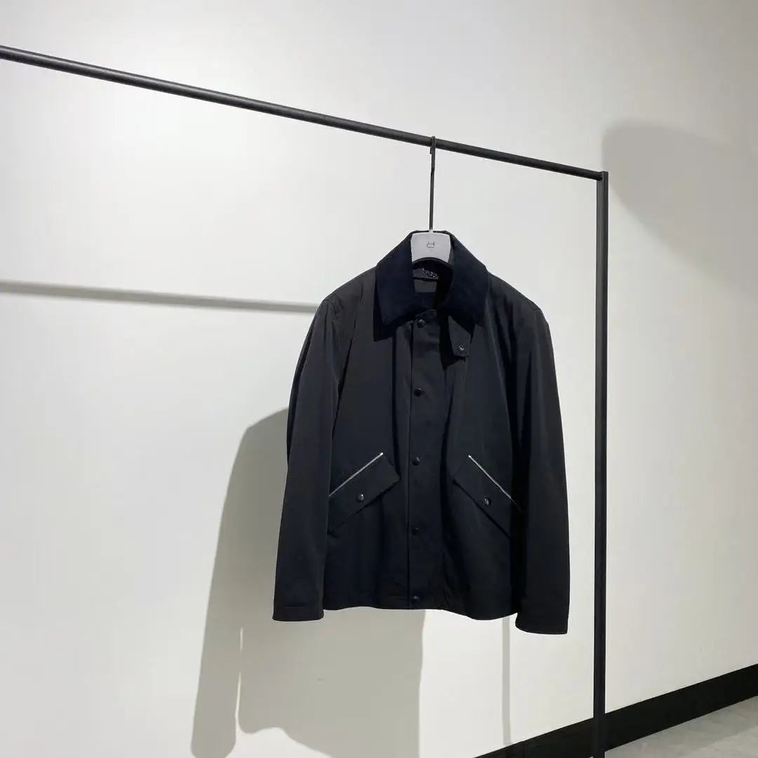 [Wool liner removable] Corduroy retro lapel LP American casual high-end cotton jacket
