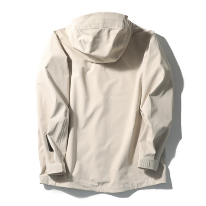 City outdoor spring and autumn new couple jacket windproof and waterproof high-quality soft shell jacket