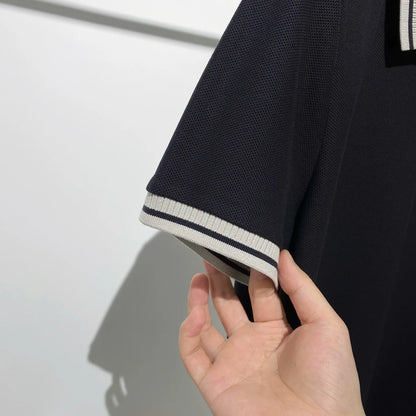 Light luxury style 25 spring and summer new, old money style business leisure commuting lapel short-sleeved T-shirt polo shirt