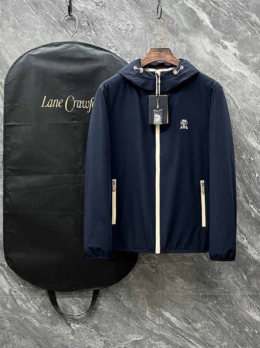 Italy BC autumn and winter new old money style fashion casual 95 white goose down light and thin hooded down jacket
