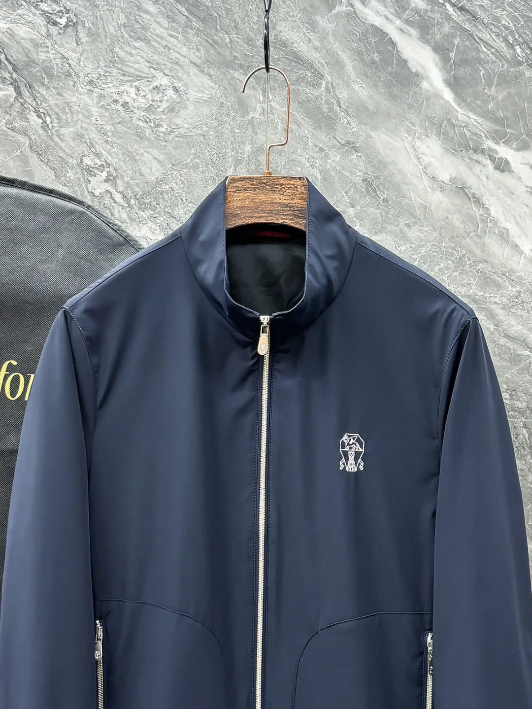 Italy BC old money style men's spring new woven trench coat simple fashion casual old money style jacket