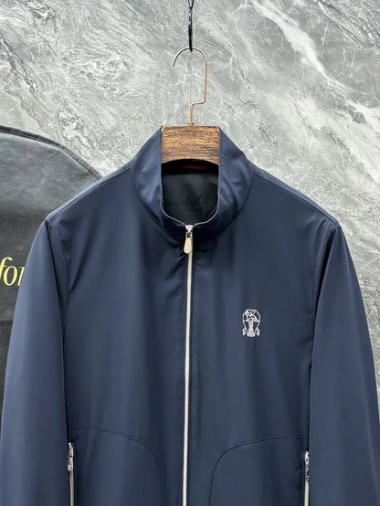 Italy BC old money style men's spring new woven trench coat simple fashion casual old money style jacket