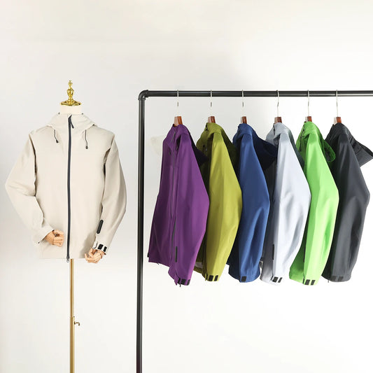 City outdoor spring and autumn new couple jacket windproof and waterproof high-quality soft shell jacket