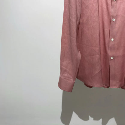 [Pendant elegant temperament] Light luxury Italian versatile, linen Tencel loose business casual long-sleeved shirt