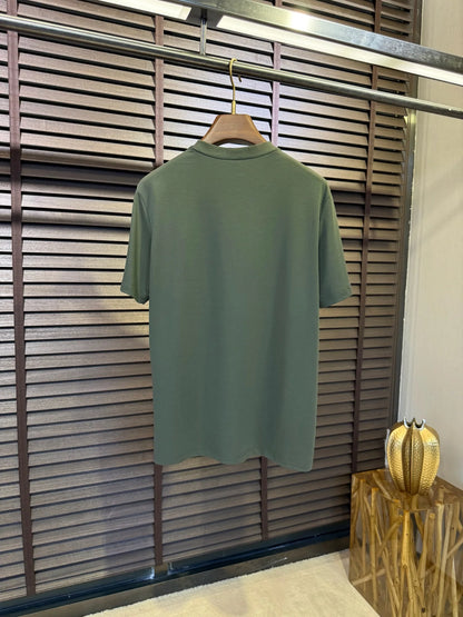 BC Men's Summer New Modal Spandex Breathable Solid Color Fashion Casual Old Money Wind Short Sleeve T-Shirt