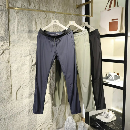 2025 summer new light and thin outdoor breathable elastic casual pants cool quick-drying trousers