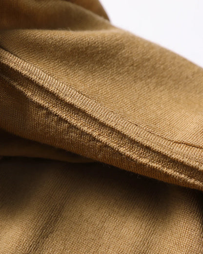 Spring Fashion Business Casual Wool Knitted Sweater Solid Color Long Sleeve POLO Shirt