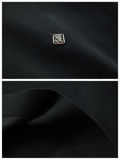 Summer, light luxury business commute casual lapel short-sleeved T-shirt polo shirt