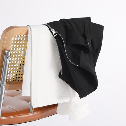 2025 spring and summer new men's high sense business casual breathable seersucker shirt lapel jacket jacket