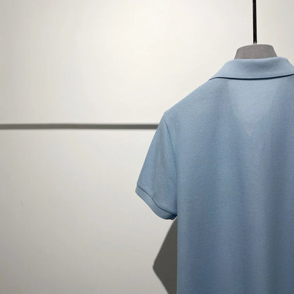 High-end quality, American horse cotton business casual lapel short-sleeved T-shirt polo shirt