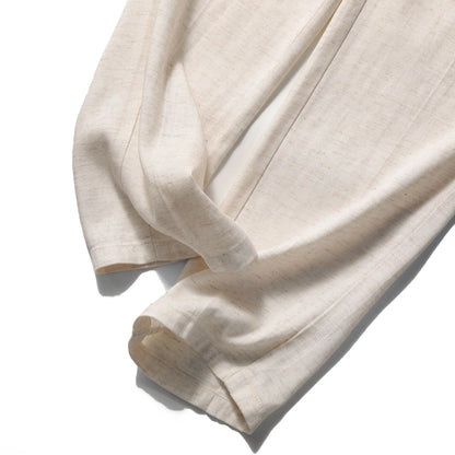 ZZ spring and summer new business casual cool tencel linen blend trousers