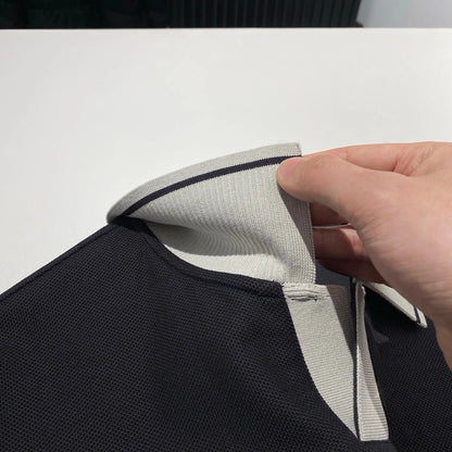 Light luxury style 25 spring and summer new, old money style business leisure commuting lapel short-sleeved T-shirt polo shirt