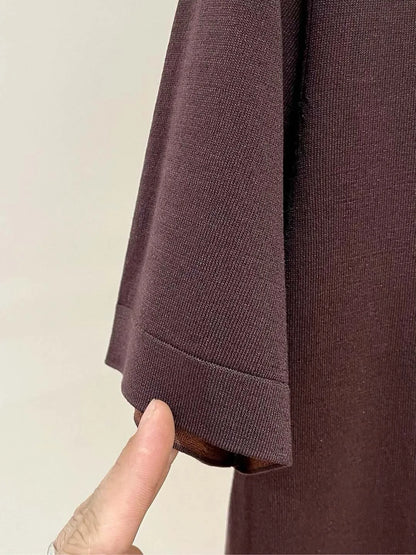 Italian LP Men's Spring/Summer New Collection Wool Sand Thread Cotton Simple Fashion Round Neck Knitted Short Sleeve T-shirt