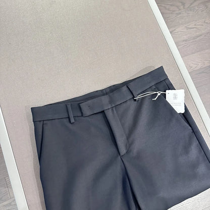 Italian BC vintage style men's 25 summer business simple and versatile straight leg casual trousers