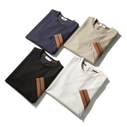 ZZ series 2025 summer new men's outdoor leisure simple modal tencel cotton blended short-sleeved T-shirt