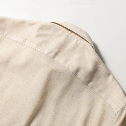Z Italian luxury summer new light and thin liquid ammonia ice silk linen breathable and easy to take care of short-sleeved shirt