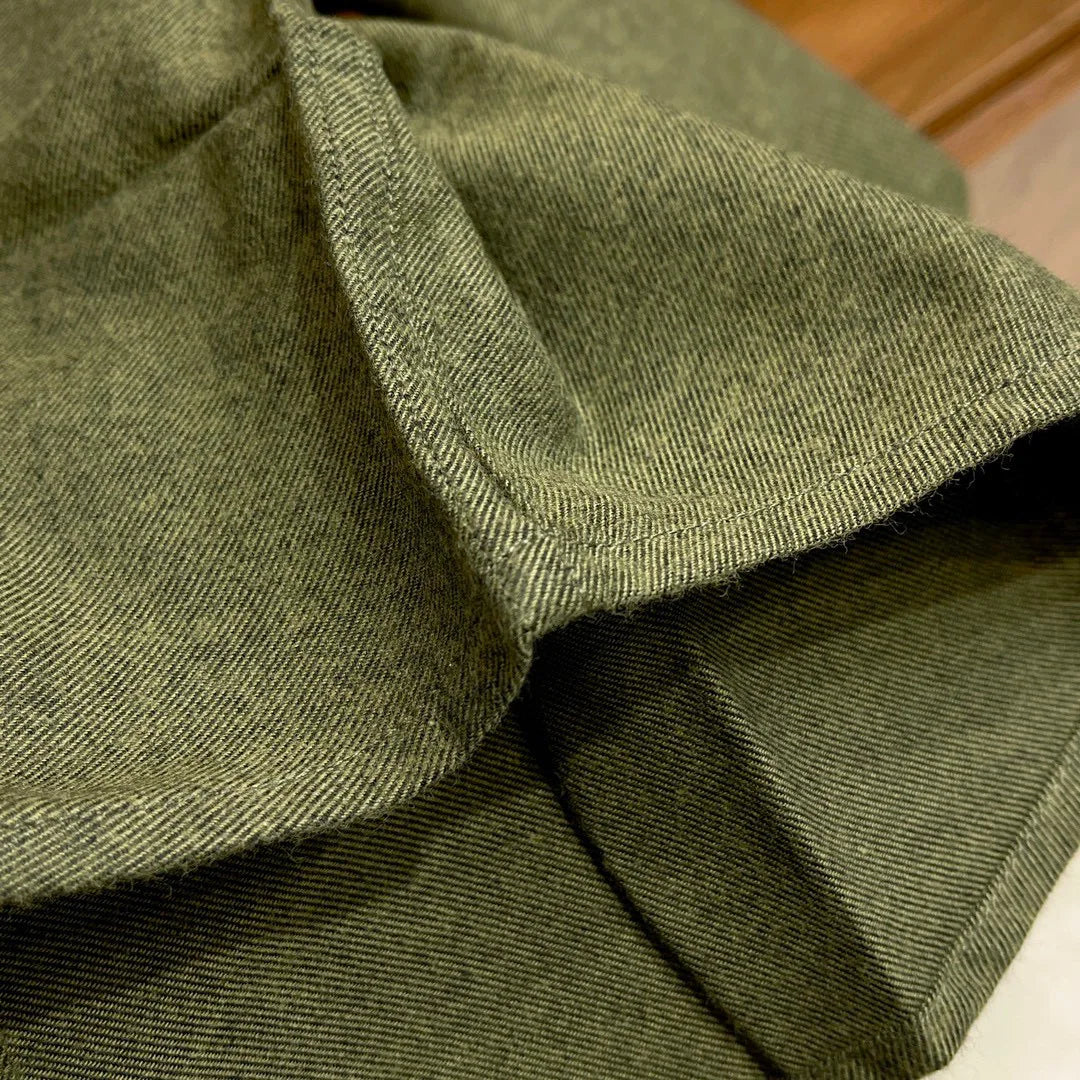 [Warm cashmere cotton] Gentleman's business leisure winter versatile polished slim lapel long-sleeved shirt