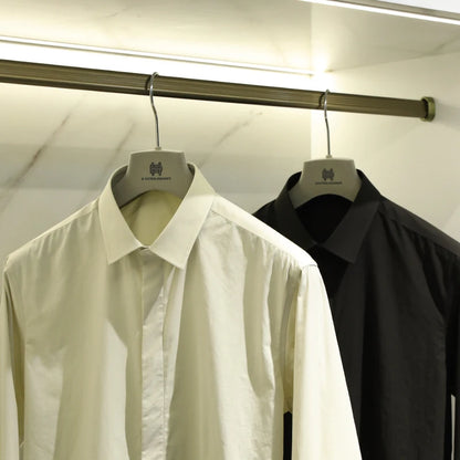 Tencel cotton blend autumn fashion business casual anti-wrinkle men's long-sleeved shirt