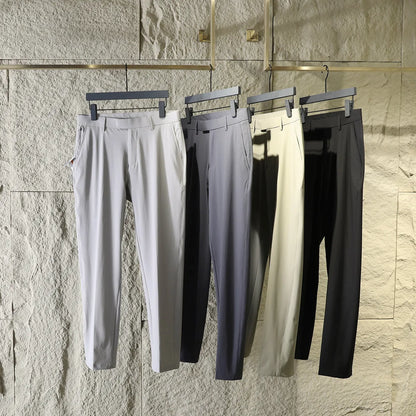 Italian light luxury ZZ 2025 summer new business casual trousers elastic three-proof anti-wrinkle quick-drying trousers