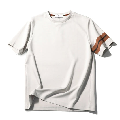 ZZ series 2025 summer new men's outdoor leisure simple modal tencel cotton blended short-sleeved T-shirt