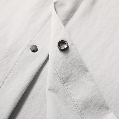 2025 summer new men's business and leisure outdoor quick-drying breathable high-elastic shirt light and thin long-sleeved shirt