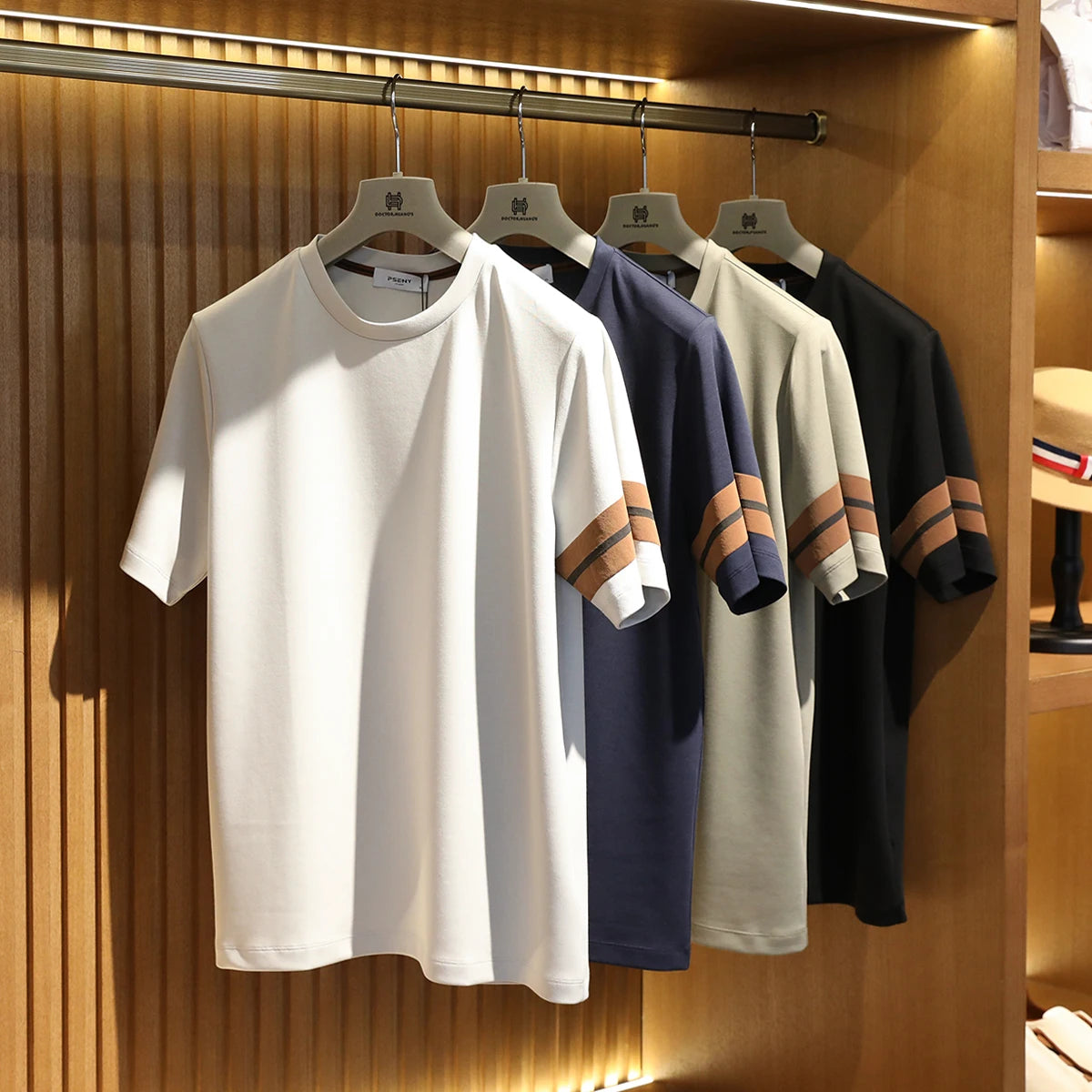 ZZ series 2025 summer new men's outdoor leisure simple modal tencel cotton blended short-sleeved T-shirt