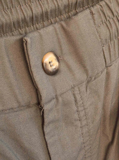 Italy BC men's clothing 25 summer new linen cotton breathable versatile fashion casual old money wind five-point shorts