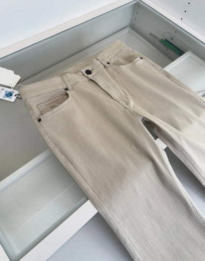 Italian BC vintage style European and American minimalist 25 summer washed thin and versatile casual small straight leg jeans