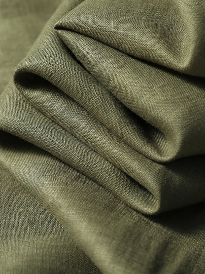 LP Italian luxury 2025 spring and summer new men's high-end old money style 100% linen cool long-sleeved shirt