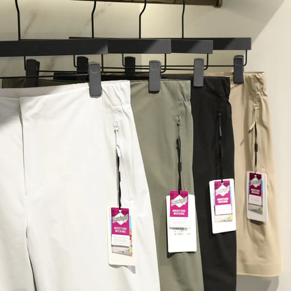 City outdoor 2025 summer new men's urban commuter sports shorts elastic quick-drying woven five-point pants 9075