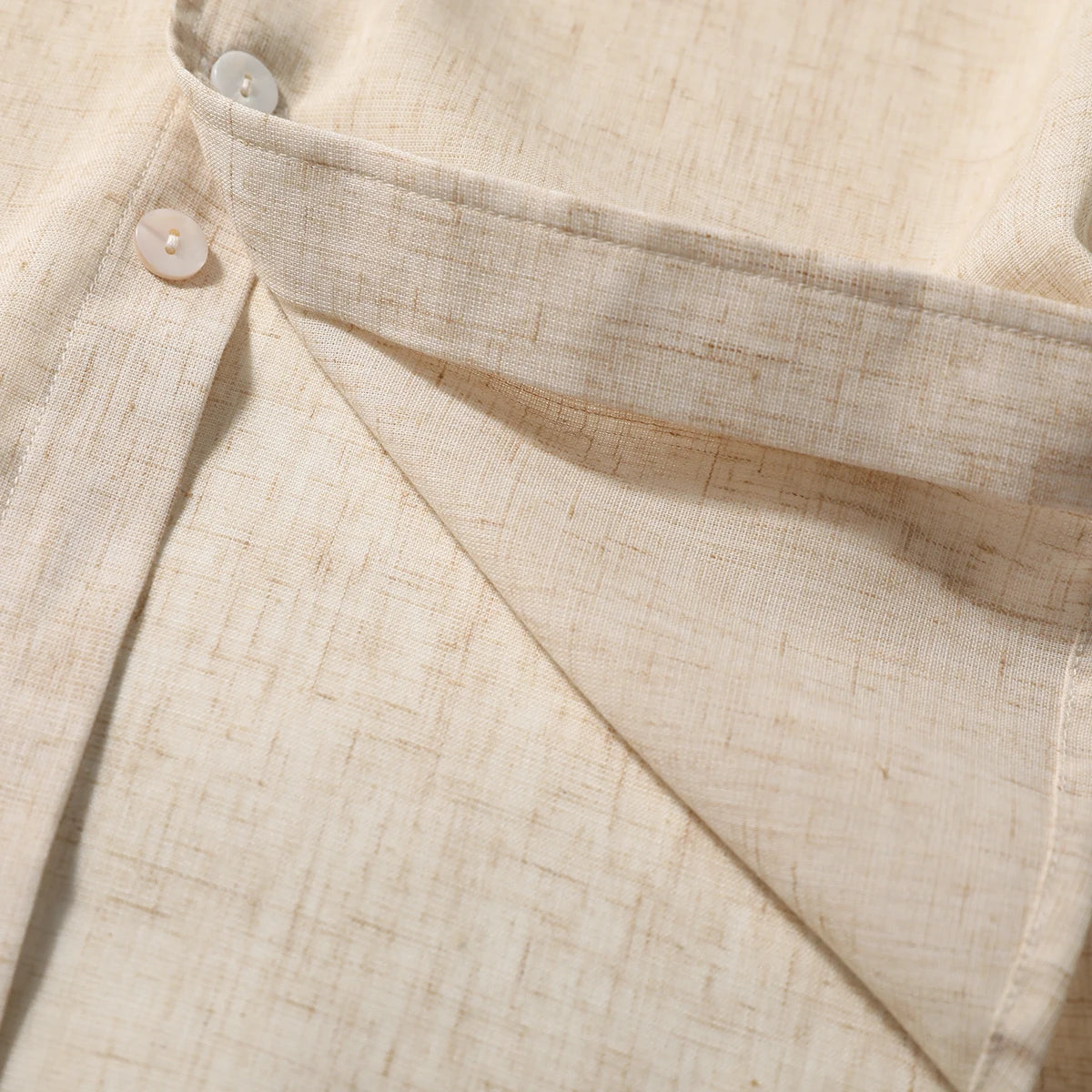 Z Italian luxury summer new light and thin liquid ammonia ice silk linen breathable and easy to take care of short-sleeved shirt