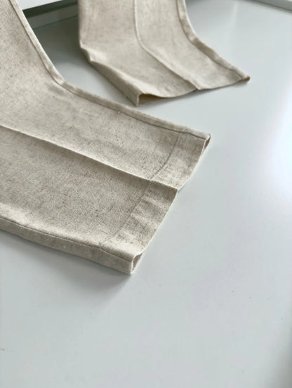 BC 25 Spring/Summer New Linen Sweat Absorbing Breathable Simple Fashion Old Money Style Straight Tube Casual Pants