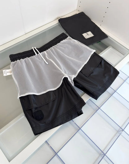 Italy BC men's summer new quick-drying breathable fashion casual old money style convenient gift bag casual beach shorts