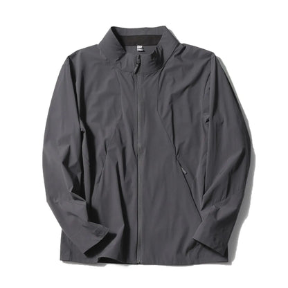 2025 summer new men's outdoor elastic light waterproof jacket breathable quick-drying jacket