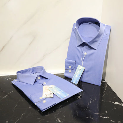 ZZ spring new men's business casual liquid ammonia cotton long-sleeved shirt formal professional shirt