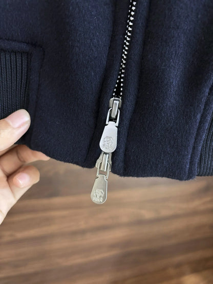 Italy BC men's clothing autumn and winter new old money style fashion casual thick wool cashmere thermal lapel jacket jacket