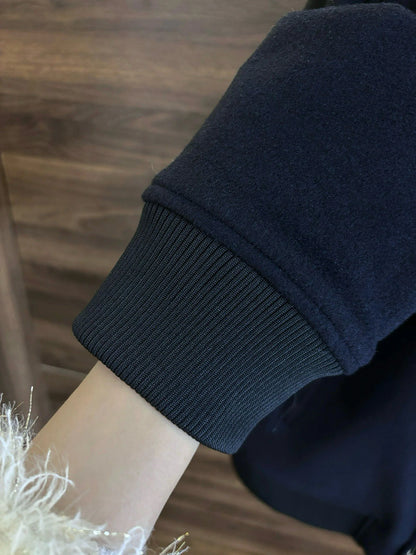 Italy BC men's clothing autumn and winter new old money style fashion casual thick wool cashmere thermal lapel jacket jacket