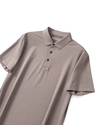 Coolmax Cool Sense Technology Summer New Business and Leisure Breathable Quick Drying Short Sleeve Anti Wrinkle Polo Shirt