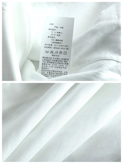 Low key old money style BC spring lyocell linen blend lapel jacket jacket