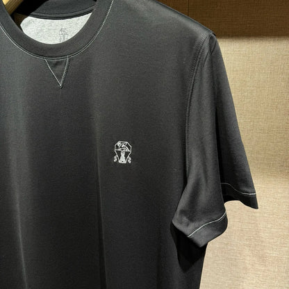 Italy BC men's summer new cotton fabric fashion versatile casual, bottoming shirt short-sleeved T-shirt