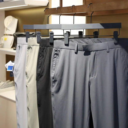 Italian light luxury ZZ 2025 summer new business casual trousers elastic three-proof anti-wrinkle quick-drying trousers