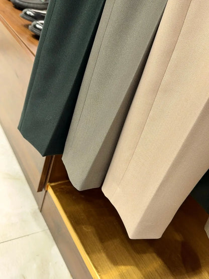 LP old money wind wool mixed tencel business casual straight pants