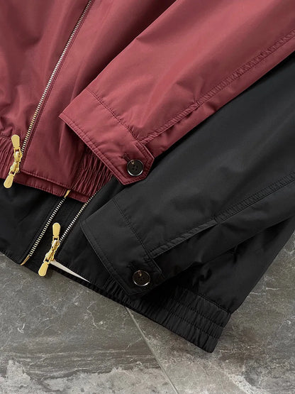 Italy BC men's clothing autumn and winter new fashion casual old money wind Harrington built-in thin cotton thermal jacket