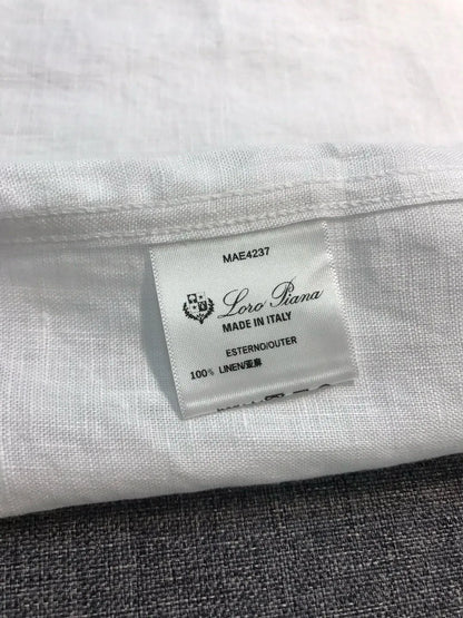 Italian LP Men's Clothing, Linen Business Casual Elegant Minimalist Long Sleeve Shirt Shirt